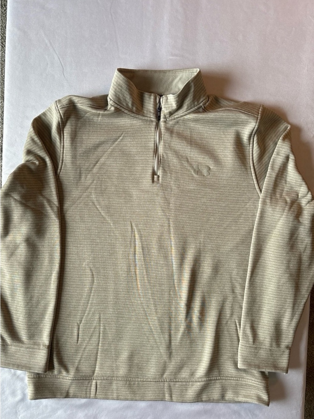 Under Armour Men's Quarter-Zip Pullover Sweater - Light Beige